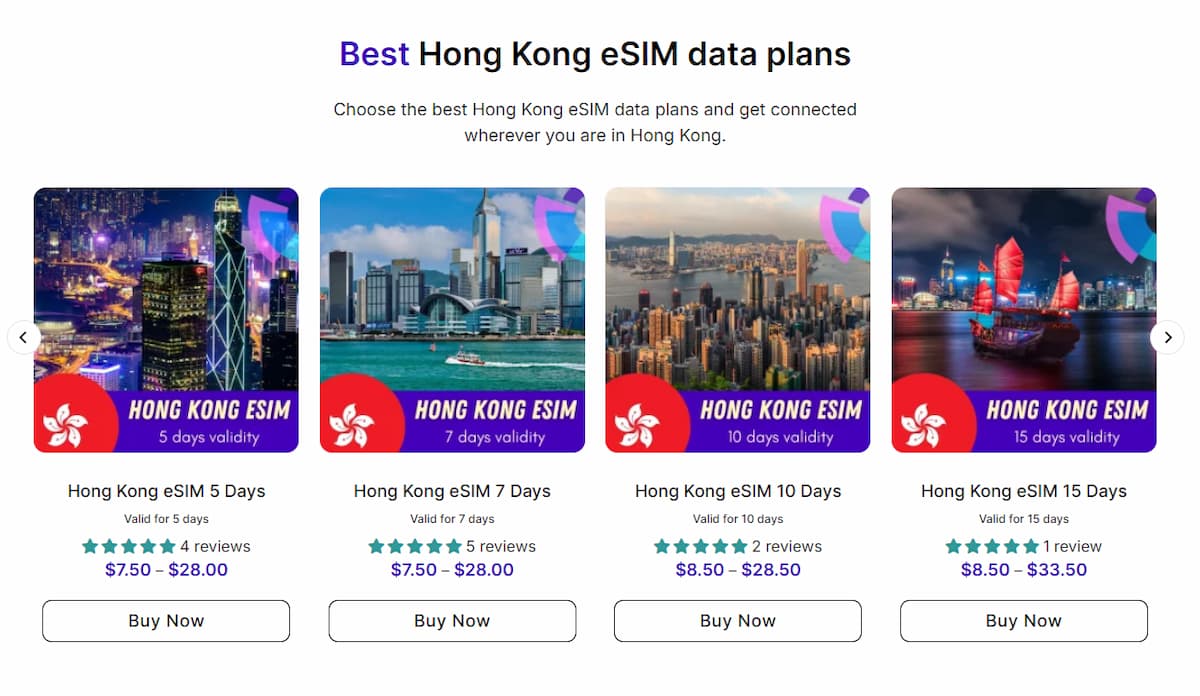 esim hk plans